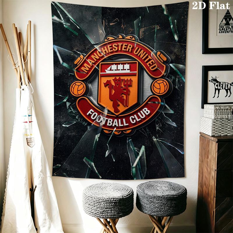 Manchester Crest Poster Bedding 1 Duvet Cover 2 Pillowcase Without Core Duvet Cover And Pillowcase Bedding Set Christmas Birthday Gift