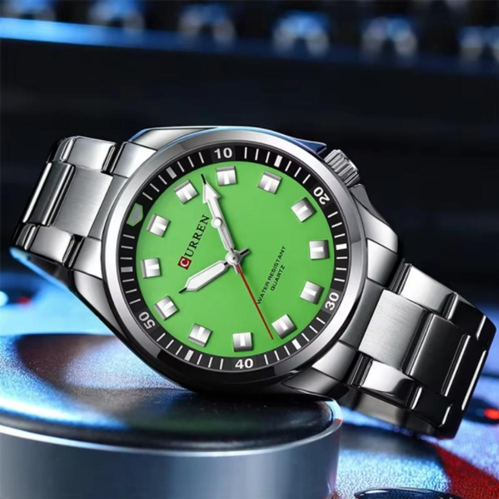 Luxury Watch Business Waterproof Male Clock Luminous Stainless Steel Quartz Men Watch