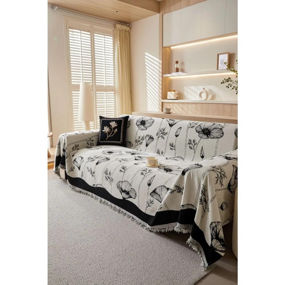 

Funda Sofa Home Синель Цветы Диван Коврик Пледы Всесезонный Кемпинг Пикник Одеяло Чехол Чехол для Дивана 180x130