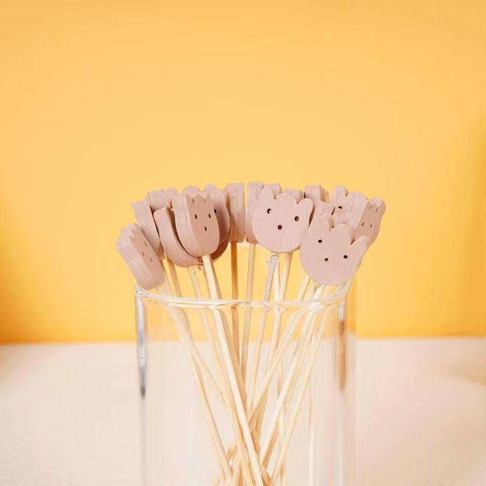 Custom Disposable Bamboo Fruit Skewers - Creative Dessert Art