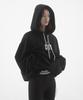 6:19 String Mid Length Hoodie - Black