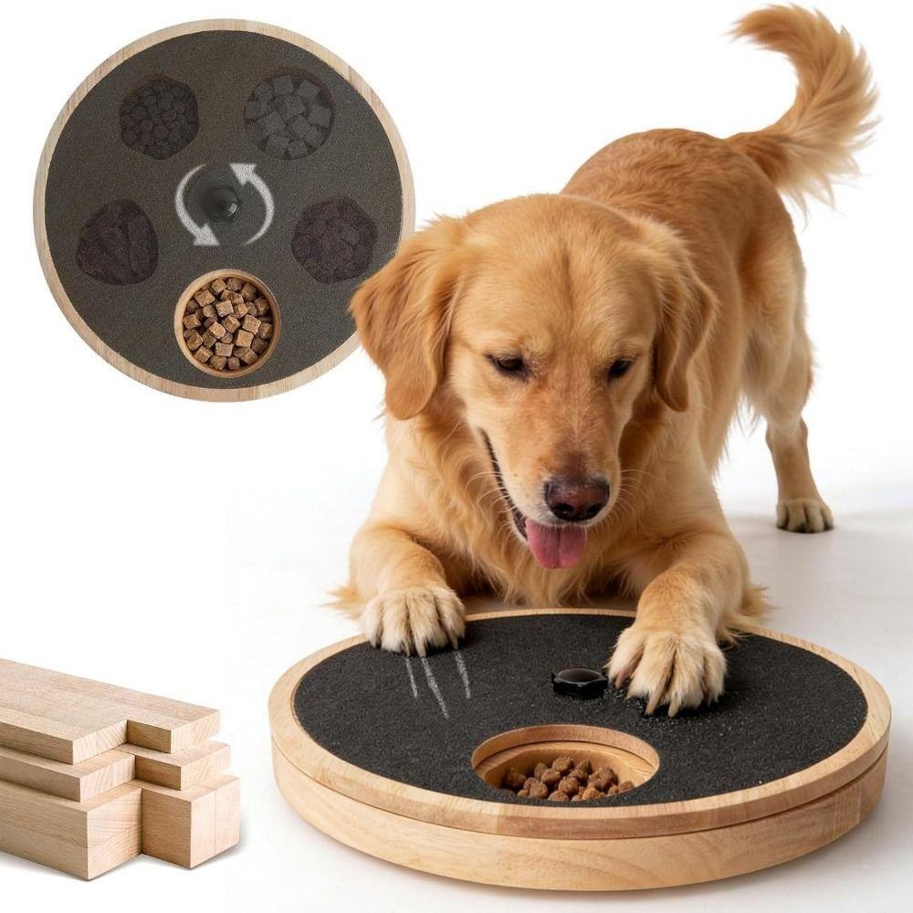 Massivholz Hund Kratzbrett Rund Hund Krallen Schleifpad Kratzpad für Hunde