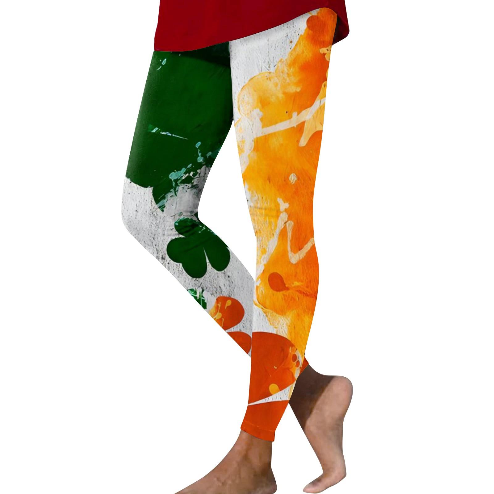 

Женская повседневная мода Outdoor St. Штаны для йоги с принтом Патрика Slim Stretch Nine Minute L армия зеленый