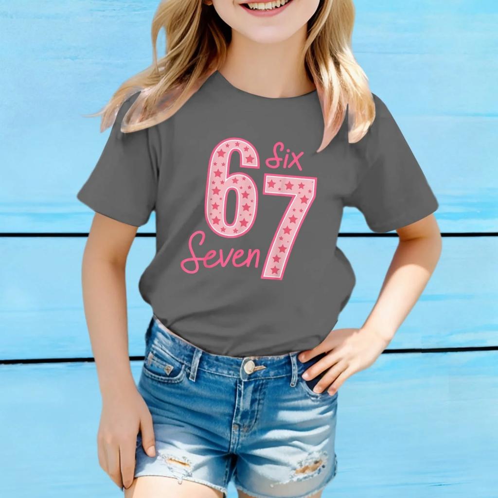 Fashion for Kids Girls Top Fashion Casual Children's Loose Comfortable Tee Clothing