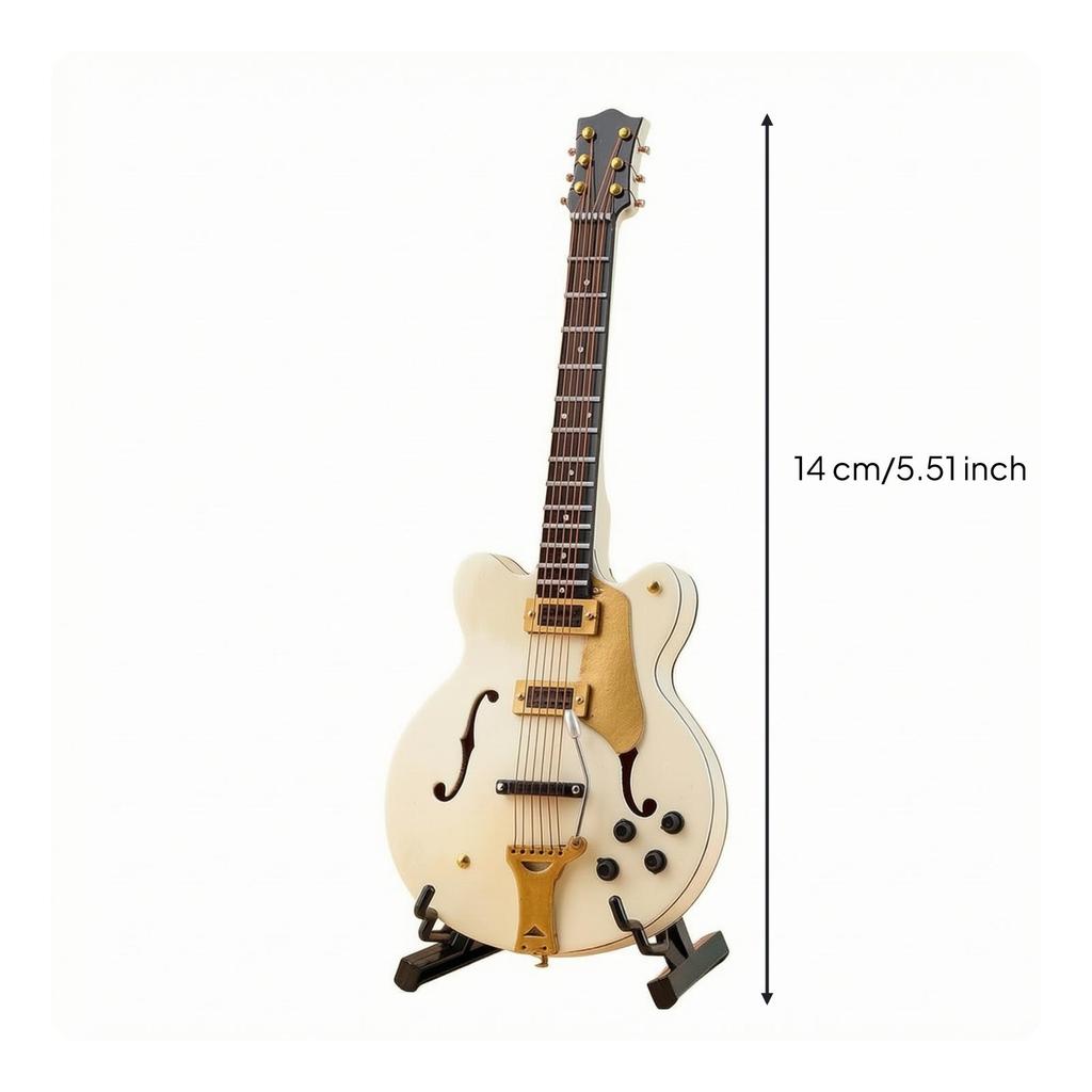 Decorative Ornament Realistic Miniature Electric Guitar Model Detailed