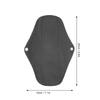 6pcs Bamboo Charcoal Washable Menstrual Pad Women Care Sanitary Napkin (M 18 x 25cm) (M04+M04+M13+M05+M01+M02)