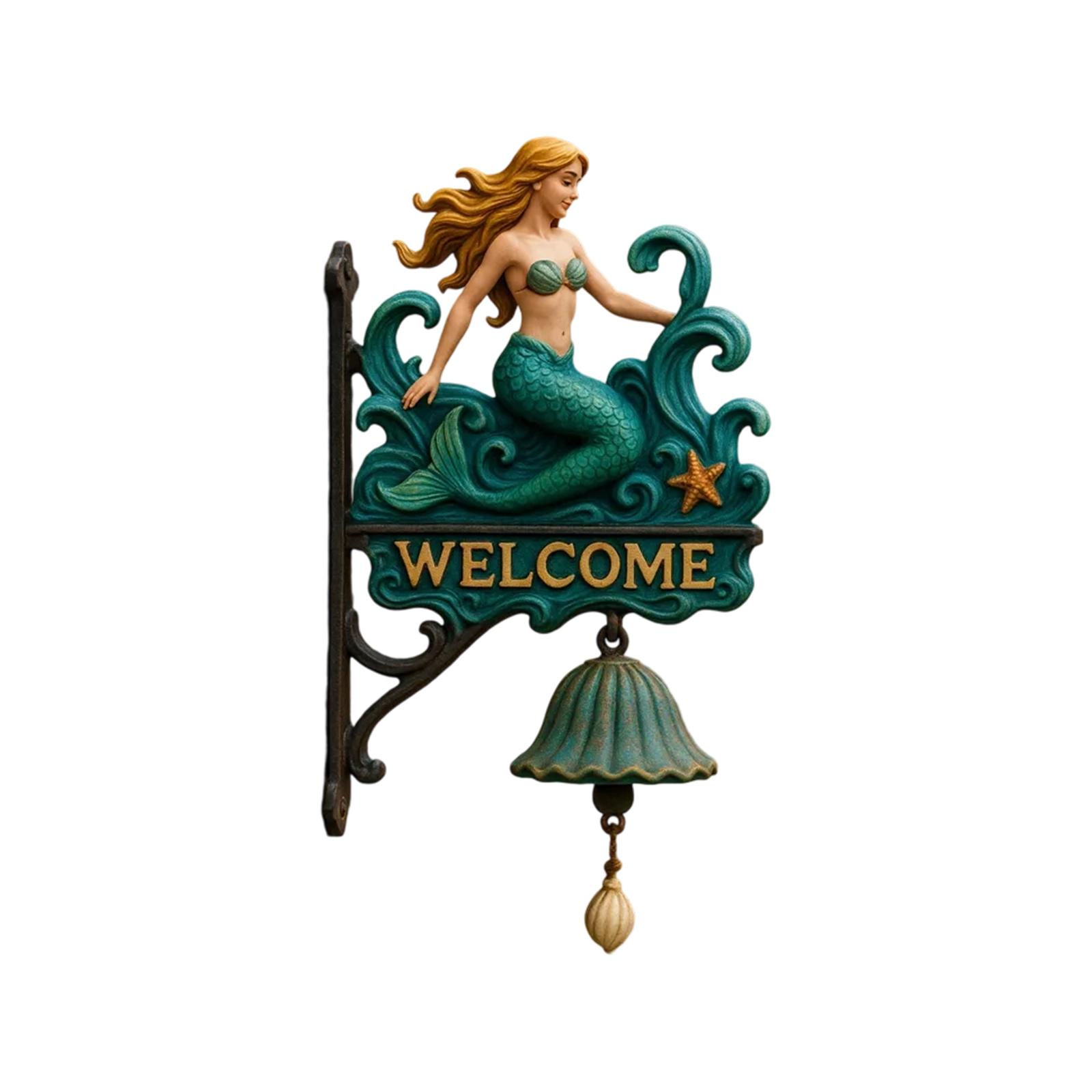 

ДОБРО ПОЖАЛОВАТЬ Дверной звонок Русалка Дверной звонок One Size