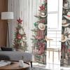 Christmas And Winter In The West Curtains For Living Room Bedroom Home Decoration Window Voile Tulle Curtain Drapes