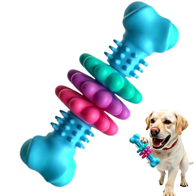 Colorful Gear Bone Shaped Dog Chew Toy