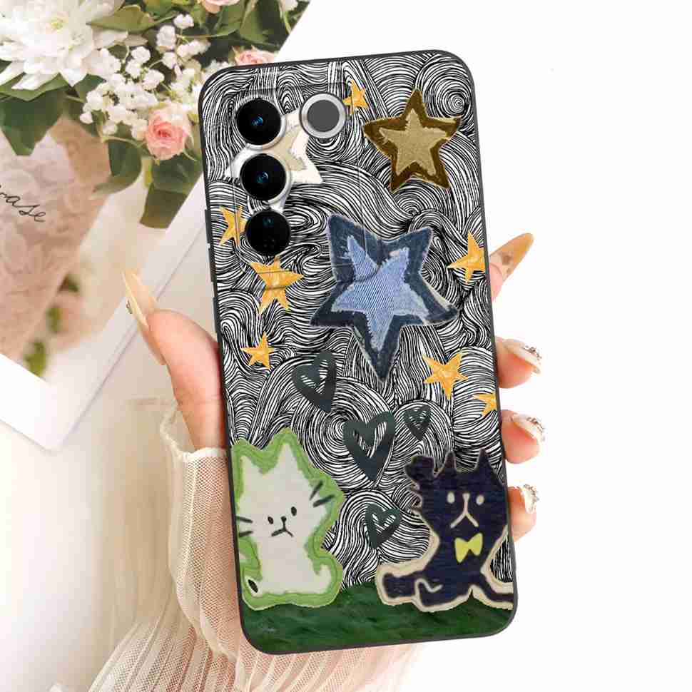 

6.78 For Vivo S16 V2244A Case Cute Fashion Painted Cover Soft Silicone Phone Case For Vivo S 16 S16 5G 2022 Back Cover Bags Vivo S16 5G
