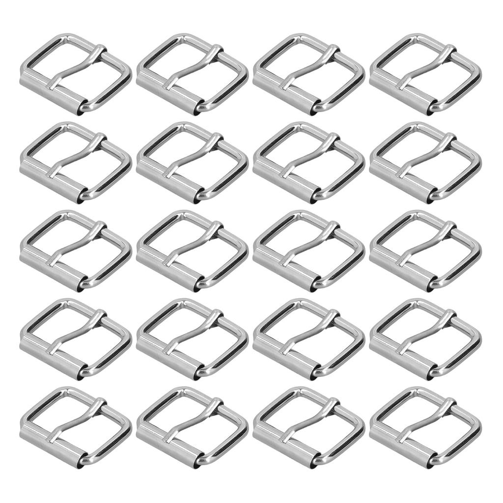20Pcs Belt Buckles Bright Color Glossy Surface Sturdy Durable Fadeless Wide Application Metal Buckle4.5mm