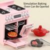 Compact Size Dollhouse Oven Kit Plastic Doll Kitchen Ware Model  Playtime Fun