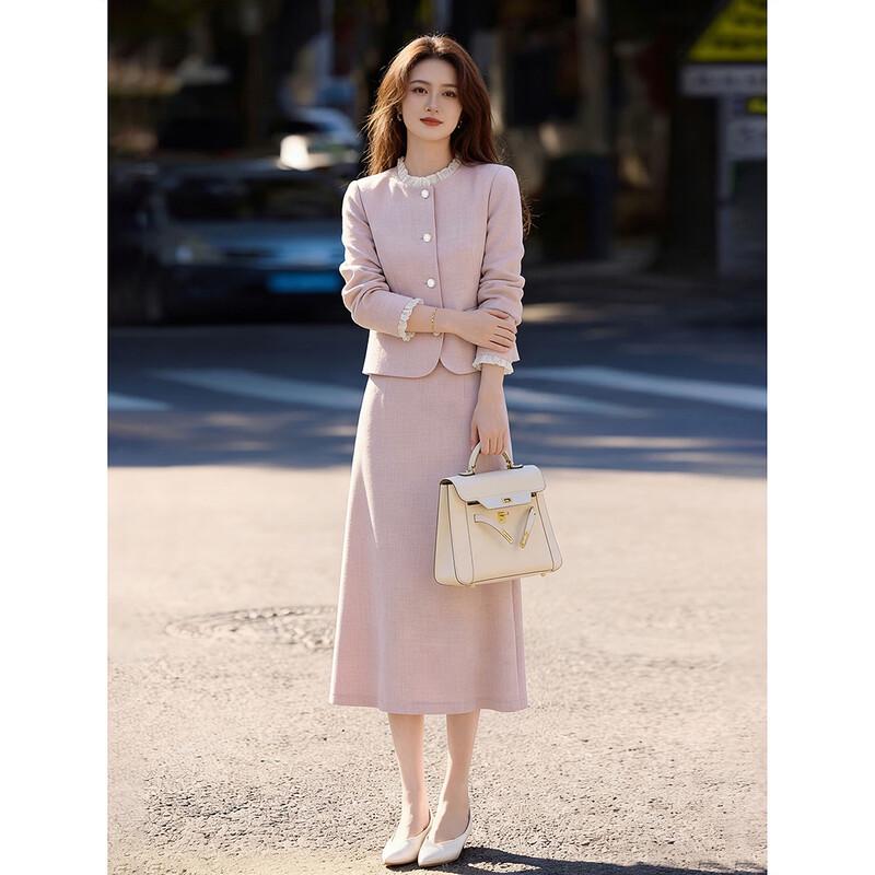 French Style Lace Jacket & A-line Skirt Set