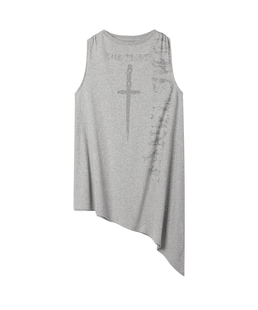 The Vinyl House Unbalance Layered One-Piece (W) Gray