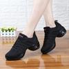 Black dance shoes, wearing Yang Liping square dance shoes, breathable summer dance shoes, soft-soled fitness dance shoes