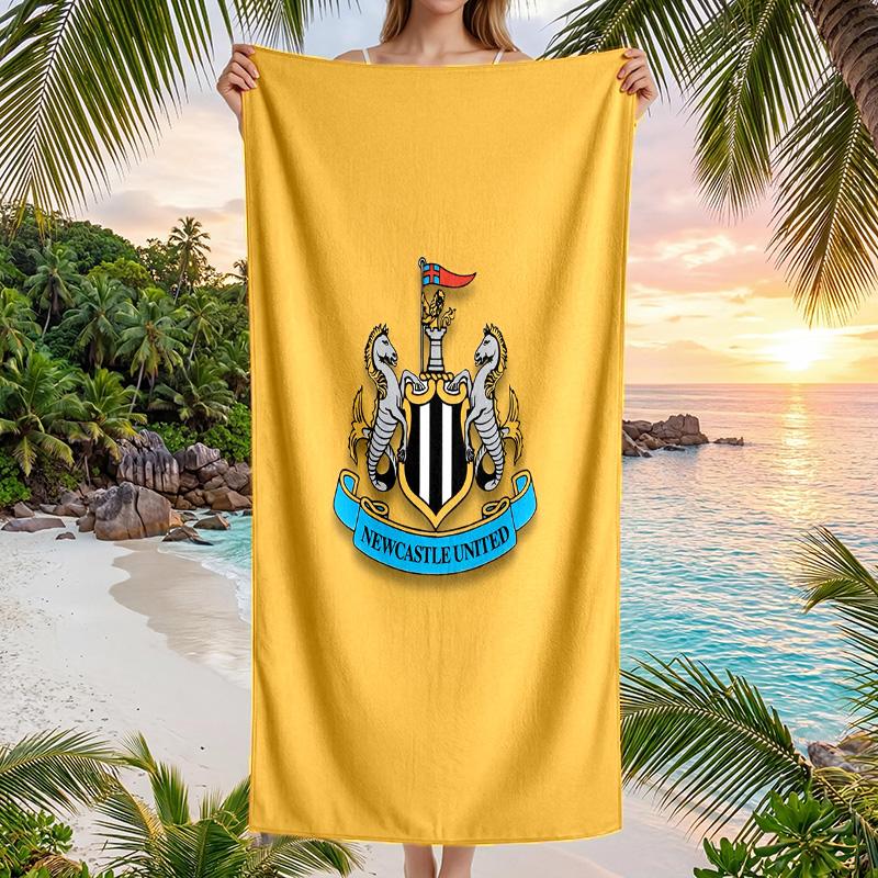 Newcastle United Beach Towel Soft Microfiber Summer Towel Quick Dry Absorbent Towel for Beach Swimming Pool Travel