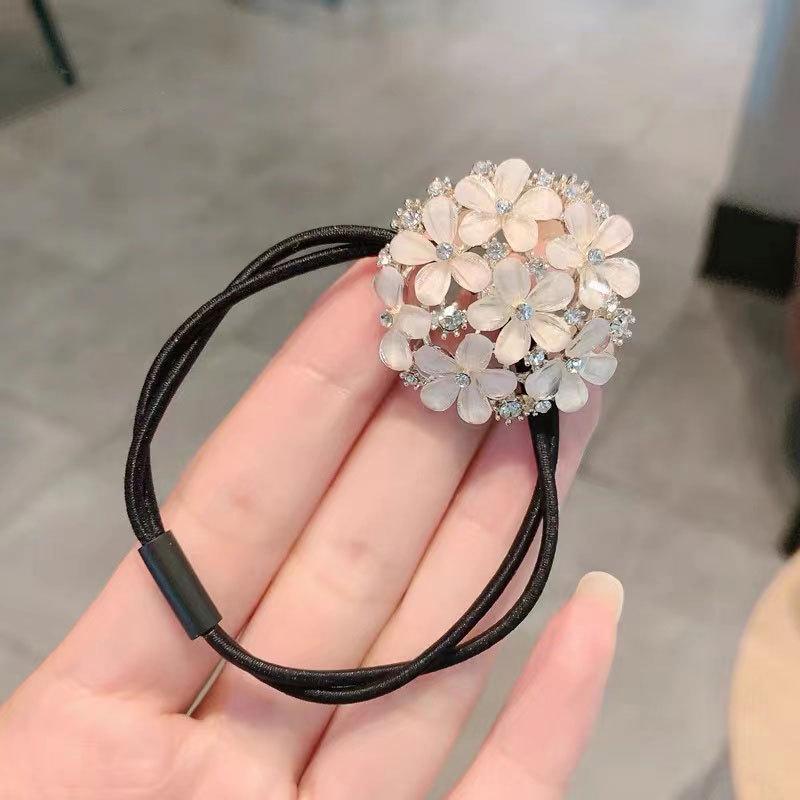 Coreean Retro Ochi de Pisică Stras Floare Elastic de Păr Bandă Elastică