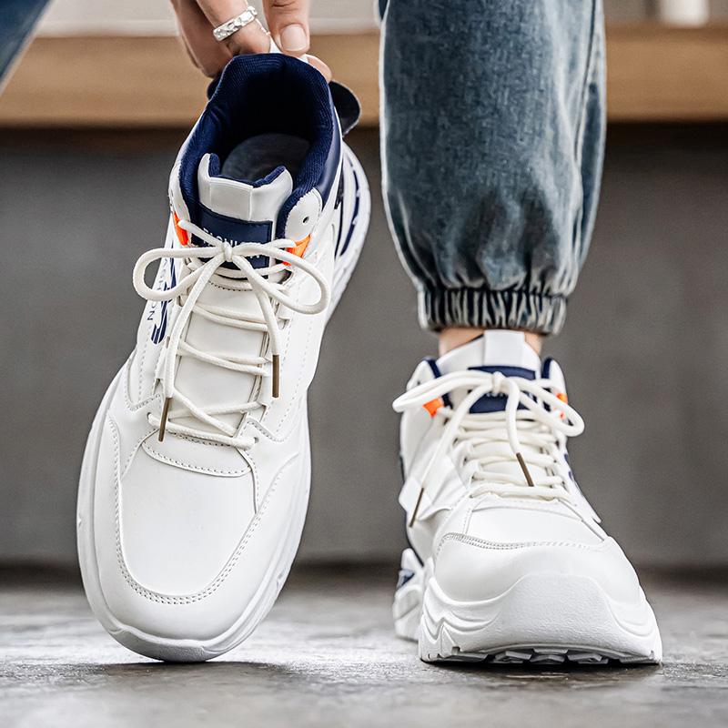 Herren High-Top Casual Sportschuhe vier Jahreszeiten neu weiche Sohle rutschfest Outdoor Laufschuhe Mode Studenten atmungsaktive Sneaker