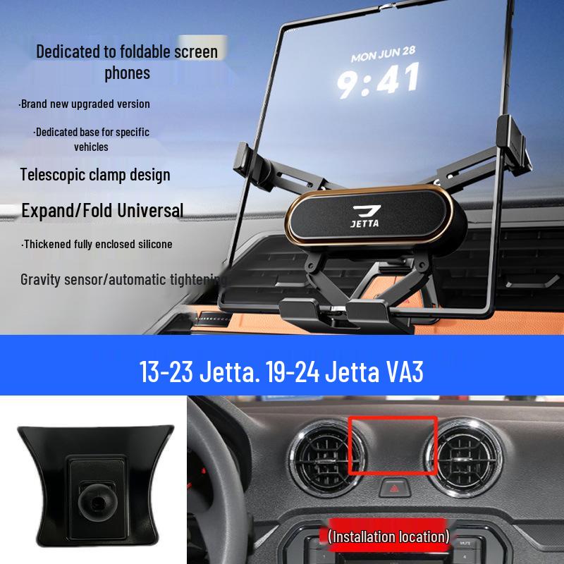 Jetta VA3/VS5/VS7 Car Navigation Foldable Screen Phone Mount for Air Vent.