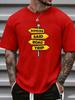 Unisexs Crew Neck Someone Said Road Trip Sign Graphic Short Sleeve Cotton Tee Summer Loose Streetwear Daily Outdoor Basic Wear Top