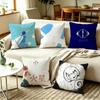 MMinimal Sketch Yorushika Band Art  Pillow Case Square DoubleSided Sofa Cushion Cover Bedroom Bedside Pillow