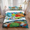 3Pcs Grinch Christmas Gifts Bedding Set Quilt Cover Pillowcase Home Christmas Xmas Halloween Gift 1 Duvet Cover 2 Pillowcase S921653