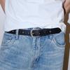 Punk Rhinestone Waist Belt Jeans Decor PU Leather Waistbands Adjustable Y2K Wide Belt  Spice Girl
