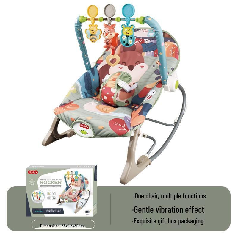 Multifunctional Baby Rocking Chair with Music and Vibration Soothing Cradle Bed