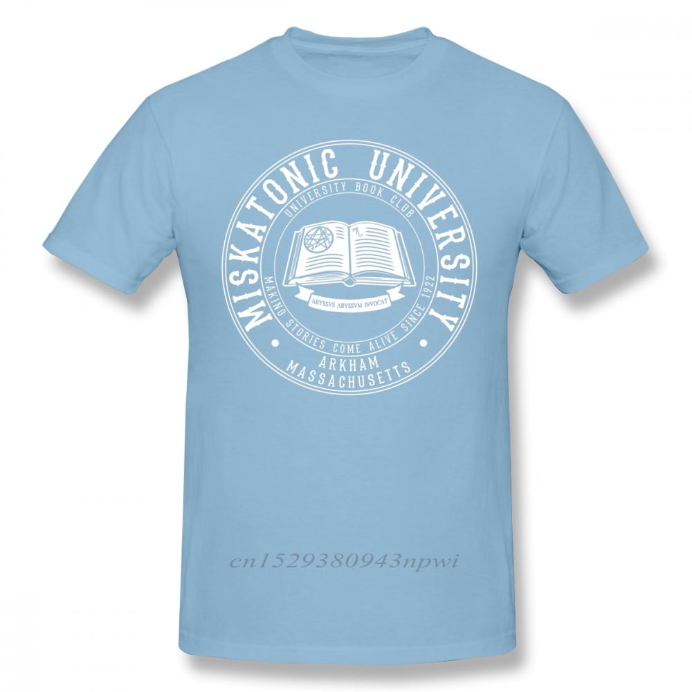 Arkham Horror T Shirt Miskatonic University Book Club TShirt Unisex Short Sleeve 100 Cotton Tee Shirt Oversized Streetwear Tshirt