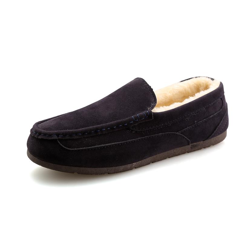 Suede Leather Loafers Mens Casual Boat Shoes Moccasins Hombre Footwear Winter Man Sneakers Slip on Footwear Male Adult Luxury