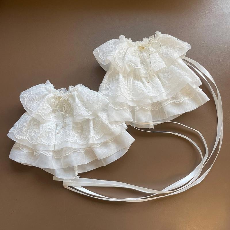 Breathable Nylon Lace Detachable Sleeve Protectors For Women Comfortable Wear Daily Or Special Event