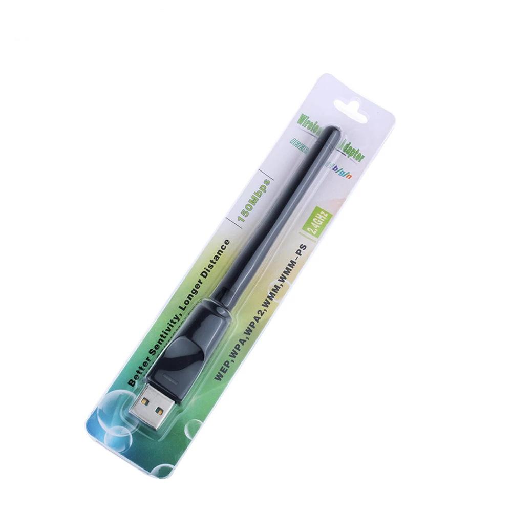 Mini USB WiFi Adapter 150Mbps 2.4GHz 2dbi Wireless Network Card MT7601 Network Card Wi-Fi Receiver Adapter for PC Desktop Laptop