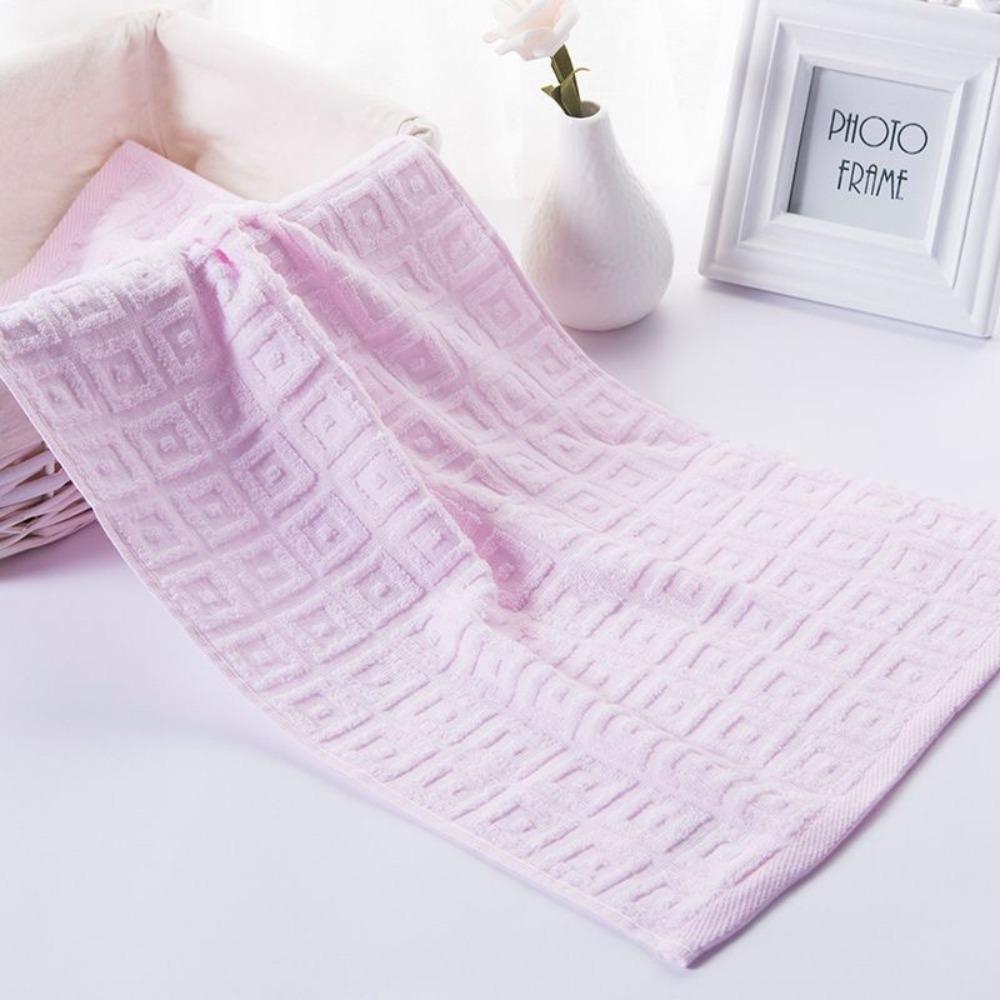Spot large thickened cotton souvenir towel hotel men's sports face towel plain color broken gear water absorption
