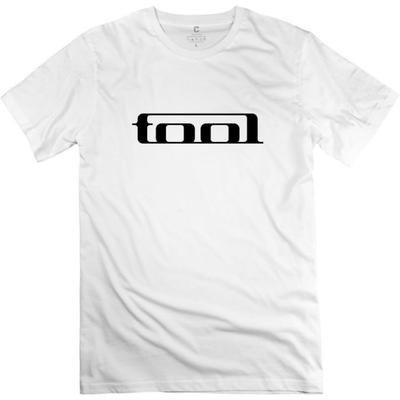 Herren Tool Band Logo Lustiges Kurzarm T-Shirt Weiß US Größe XS