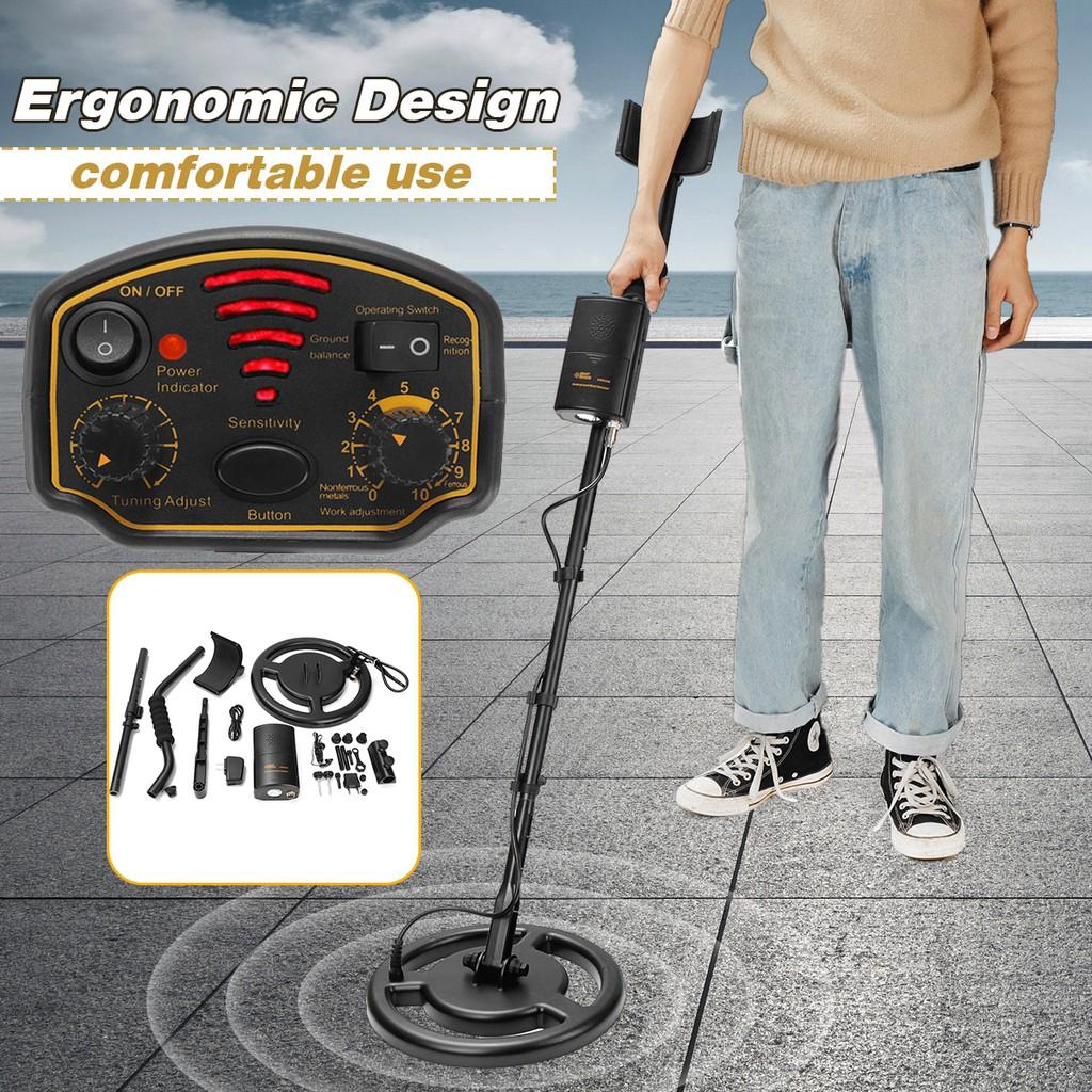 DC 5V Professional Metal Detector Waterproof Metal Detector Underground Search Depth Sensitive Search Gold Digger Treasure Hunter AR944M 3.0KG 1.5m