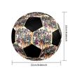 Soccer Ball Colorful Machine Stitched PVC Size 5 Team Training Competition Ready Durable High-Bounce Cool Sports Gift