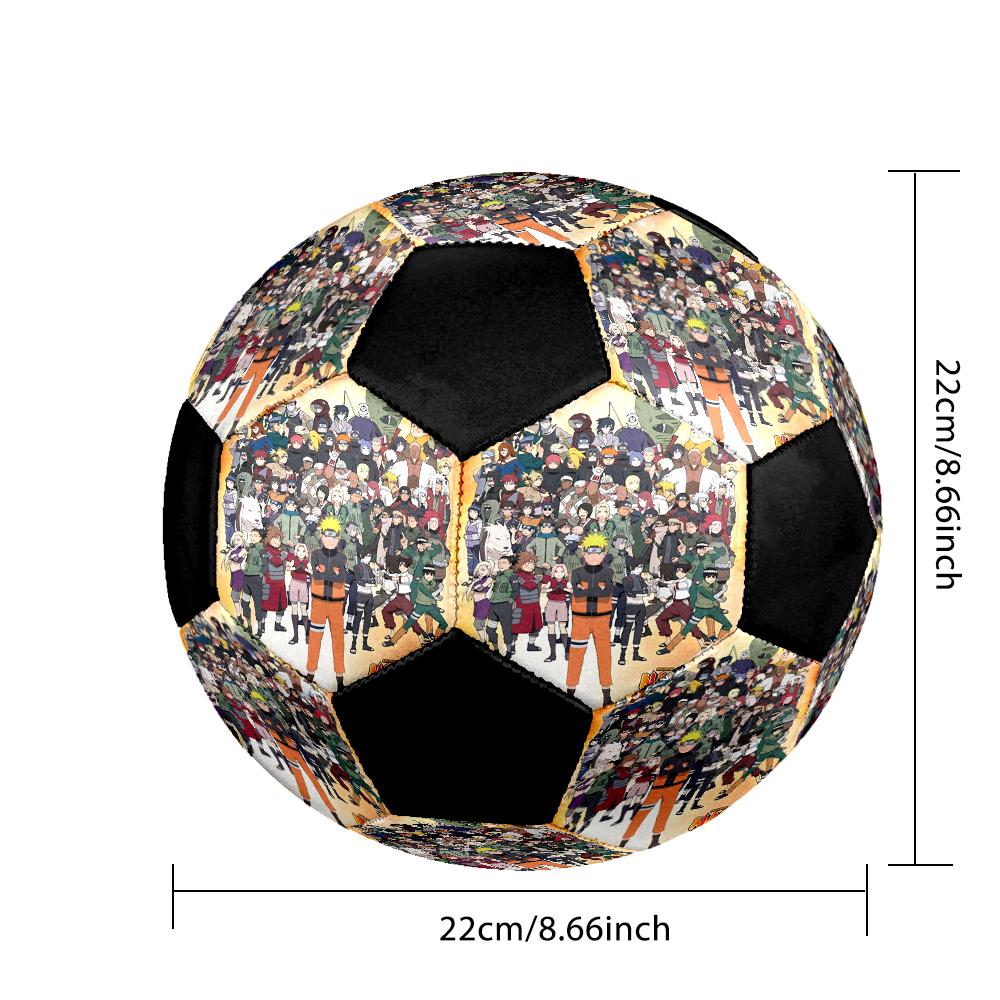 Soccer Ball Colorful Machine Stitched PVC Size 5 Team Training Competition Ready Durable High-Bounce Cool Sports Gift