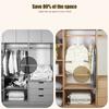 Pack of 6 Multiple Size Hanging Vacuum Storage Bags Offering Wrinkle Prevention and Dust Protective
