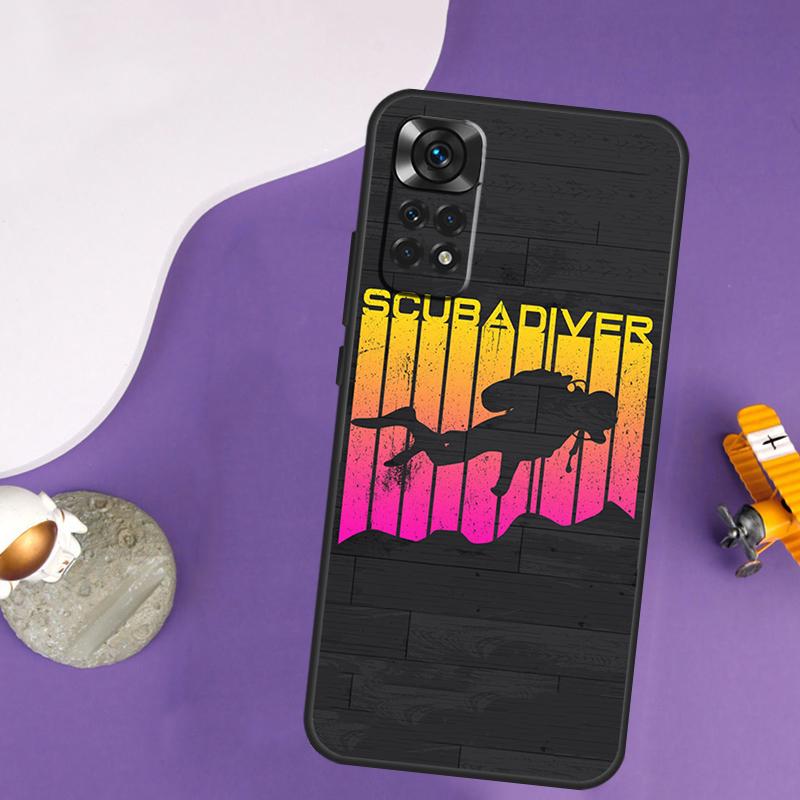 Scuba Diving Quote Case For Xiaomi Redmi Note 13 Pro 14 12 9 10 11 Pro 10S 11S 12S Redmi 10C 13C 14C 12C Cover