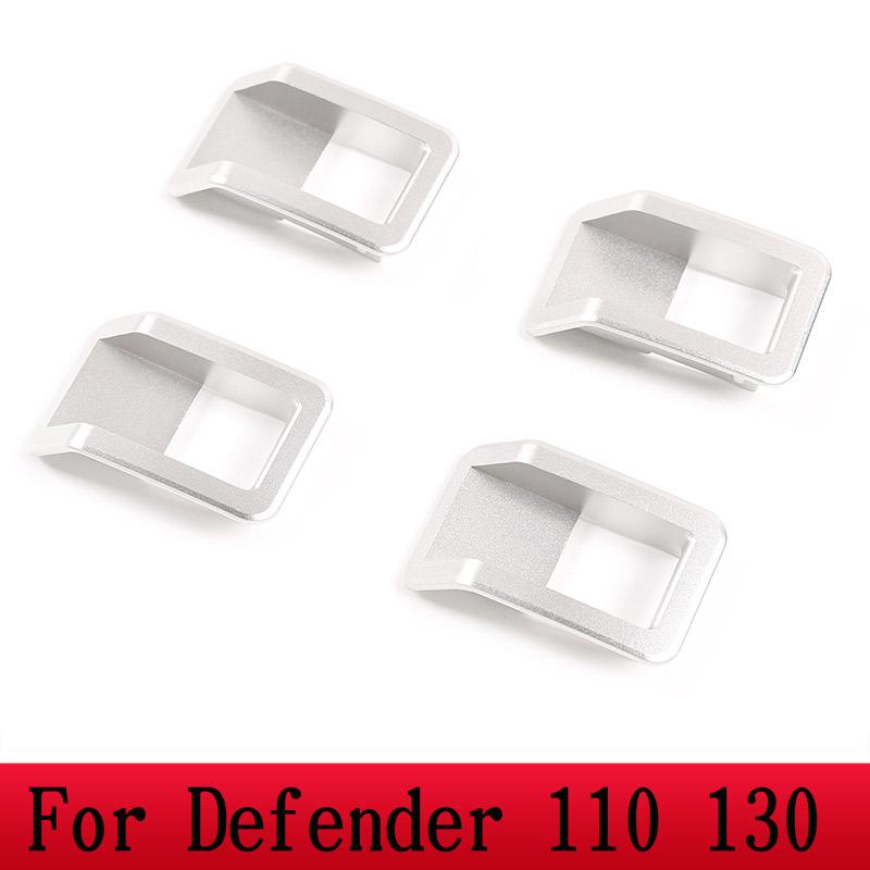 For 04-19 Land Rover Defender 90 110 130Car Internal Door Latch Outside Frame Handle Decoration Cover Defender Auto Accessories