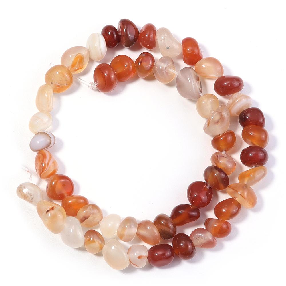 42-46pcs/lot 8-10mm Irregular Agate Beads Natural Stone Beads For Jewelry Making DIY Bracelet Necklace Loose Beads Accessories