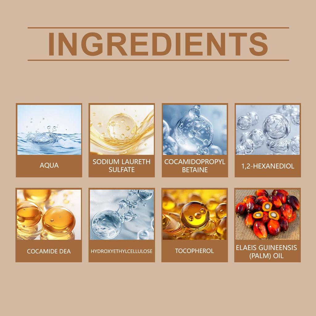 Natural Hair Growth Shampoo Promotes Hair Growth And Cleanses The Scalp,100ml