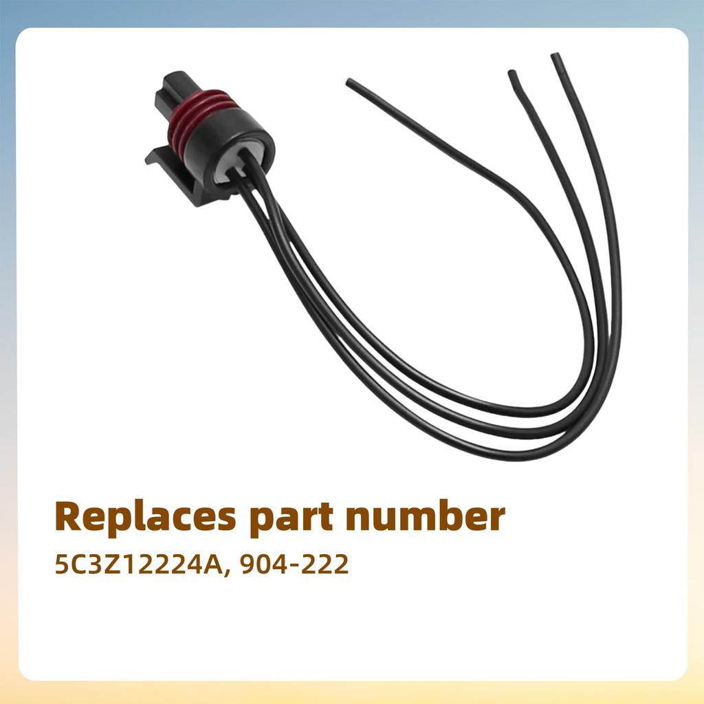 2 Sets 5C3Z12224A 904-222 ICP EBP 3 Ways Wiring Harness Connector Pigtail Replacement for Ford F250 F350 F450 F550 Super Duty 6.0L 7.3L