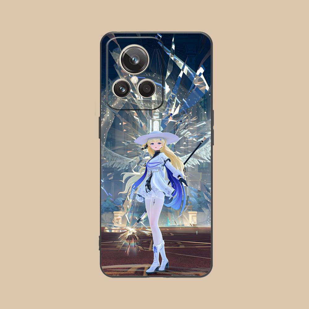 Wuthering Waves Phoebe Handyhülle für Realme 15 14 13 12 11 10 9 Pro Plus T i Lite 5G Bunte Druckabdeckung Smartphone Luxus