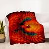 "Phoenix Rising: Vibrant Art Print - Firebird Symbol of Renewal"Blanket Flannel Throw Blanket for Sofa, Bed, Travel, Camping, Office, Couch,