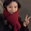 Red Atmosphere Scarf Women Winter New Year Gifts Korean Version of Classic Plaid Student Couple Warm Scarf Tide