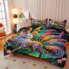 2/3pcs Nine-tailed Fox Fairy Printed Quilt Cover Set HD Digital Printed Quilt Cover Set Contains Quilt Cover and Pillowcase -
