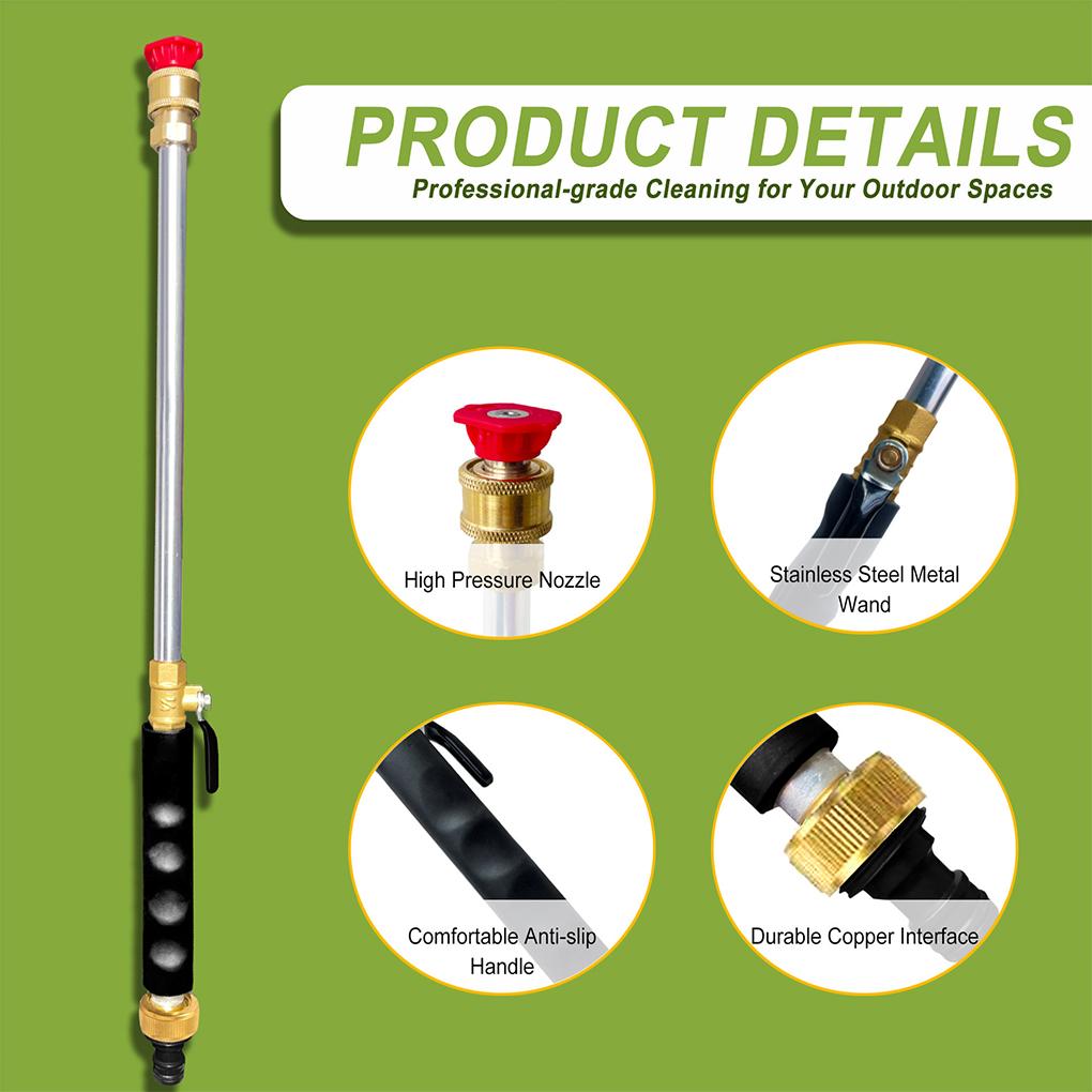 Maximum Outlet Diameter Nozzle For Efficient Cleaning Tasks Can Easily Connect To Garden Hose