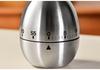 Egg-Shaped Stainless Steel Kitchen Timer for Cooking and Baking