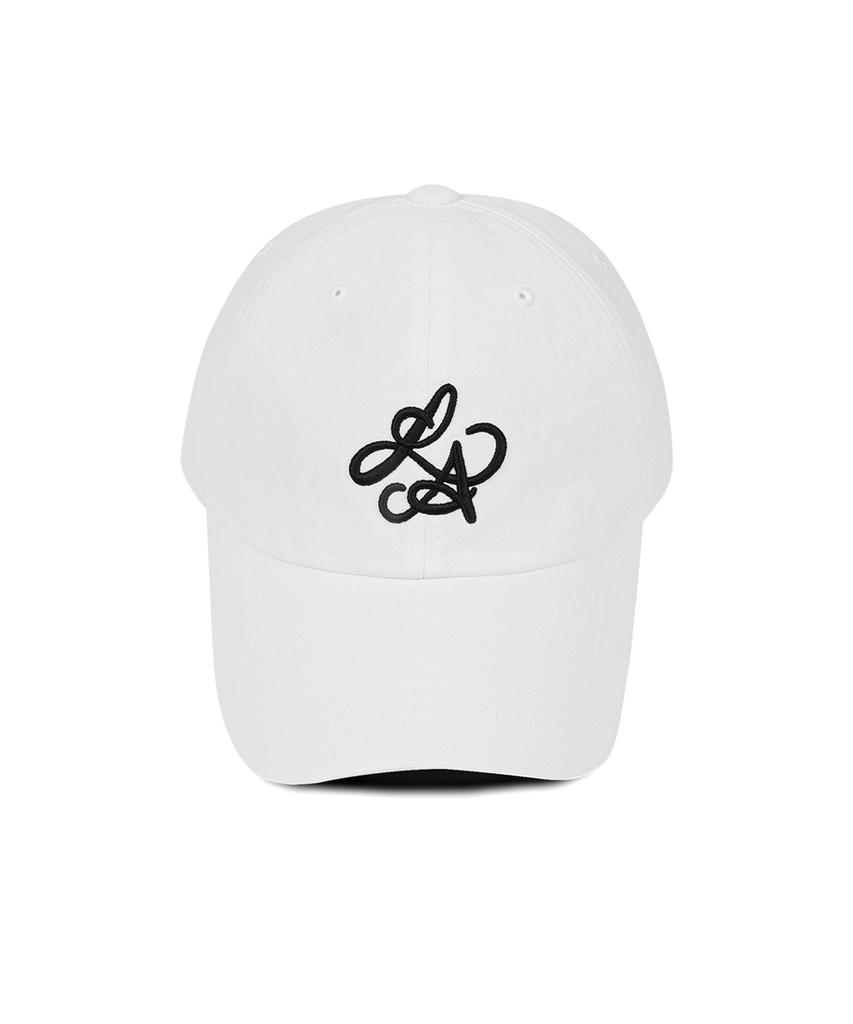 Line Binyu La Logo Cotton Ball Cap - White